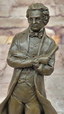 Bronze 19th-Century Gentleman in Formal Attire Signed Milo