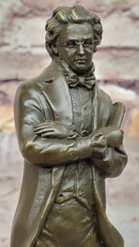 Bronze 19th-Century Gentleman in Formal Attire Signed Milo