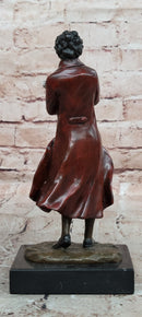 Hand Made Genuine Bronze Figurine of Franz Schubert Signed Milo Artwork