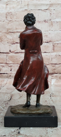 Hand Made Genuine Bronze Figurine of Franz Schubert Signed Milo Artwork