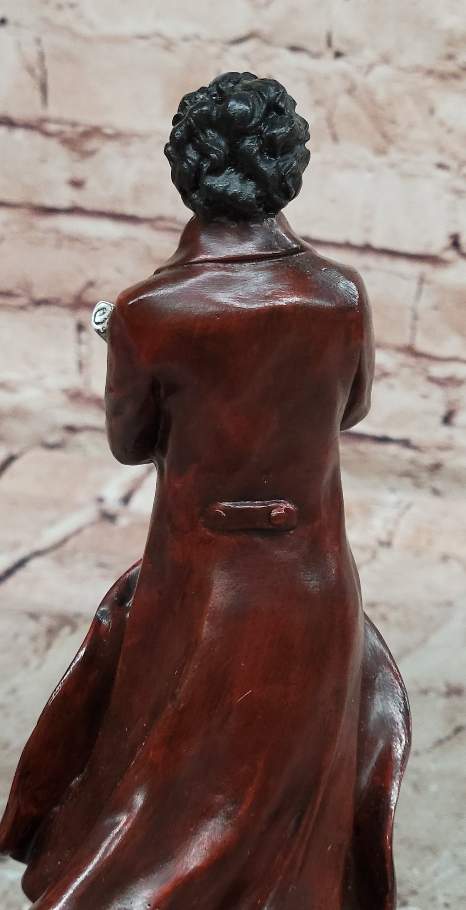 Hand Made Genuine Bronze Figurine of Franz Schubert Signed Milo Artwork