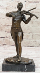 Bronze Johann Strauss Playing Violin Hot Cast Figure