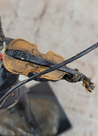 Vintage Bronze Musician Composer Johann Strauss Signed Milo