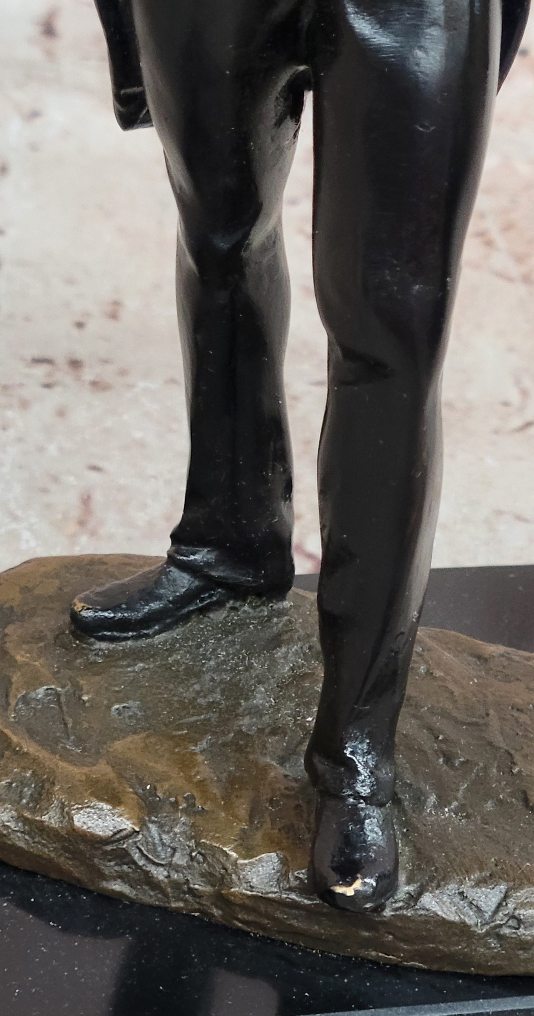 Vintage Bronze Musician Composer Johann Strauss Signed Milo