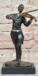 Vintage Bronze Musician Composer Johann Strauss Signed Milo