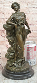 Classical Gorgeous Woman Genuine Bronze Sculpture by Preiss Art Deco Statue