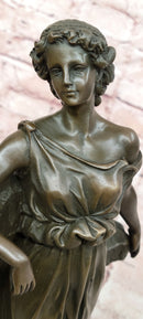 Classical Gorgeous Woman Genuine Bronze Sculpture by Preiss Art Deco Statue