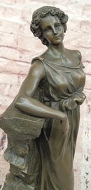 Classical Gorgeous Woman Genuine Bronze Sculpture by Preiss Art Deco Statue