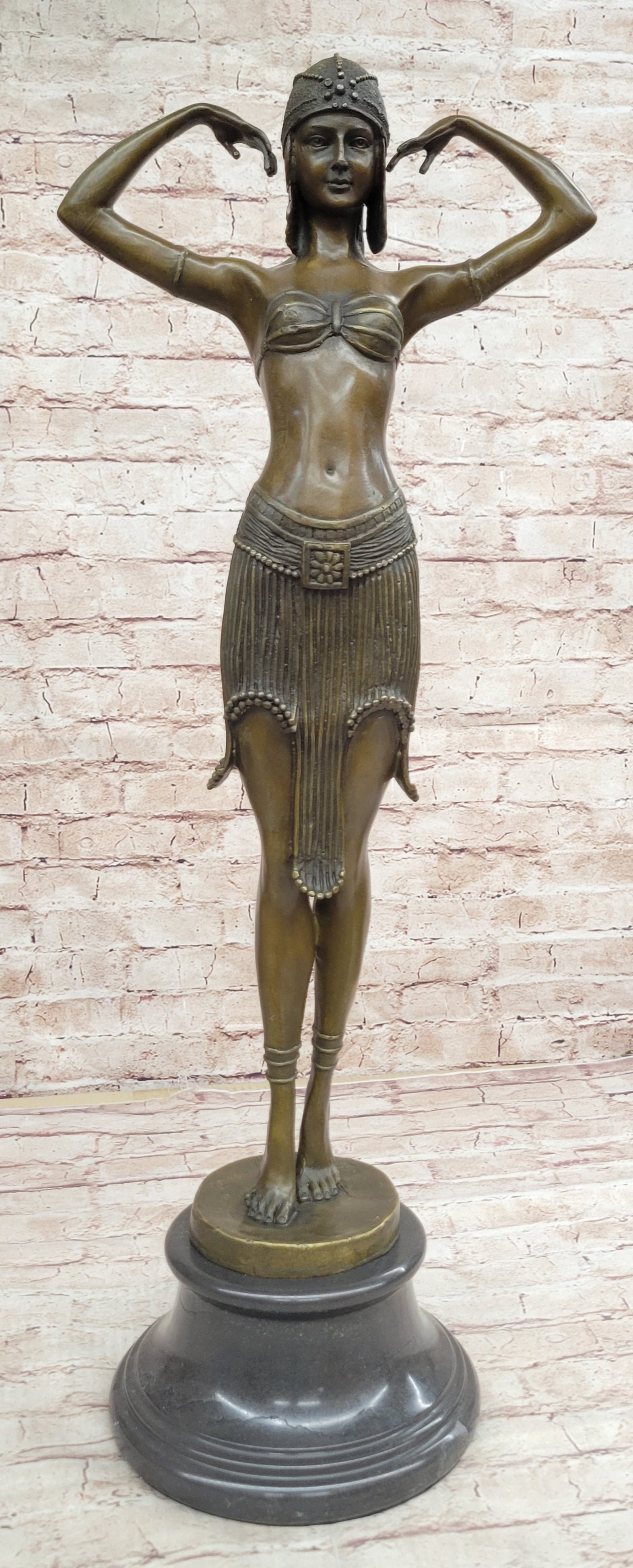 Illusion of Virtue Art Deco Bronze by Demetre Chiparus