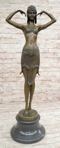 Illusion of Virtue Art Deco Bronze by Demetre Chiparus