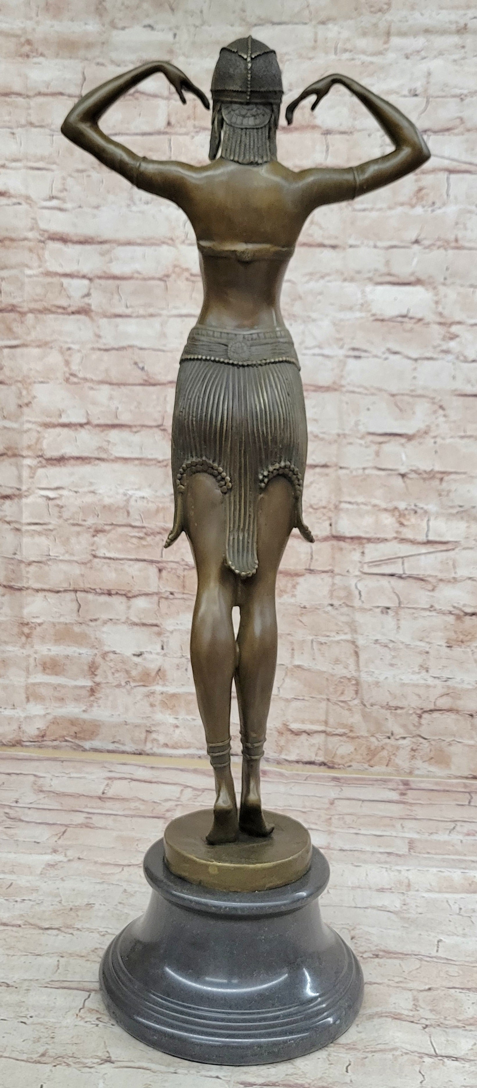 Illusion of Virtue Art Deco Bronze by Demetre Chiparus