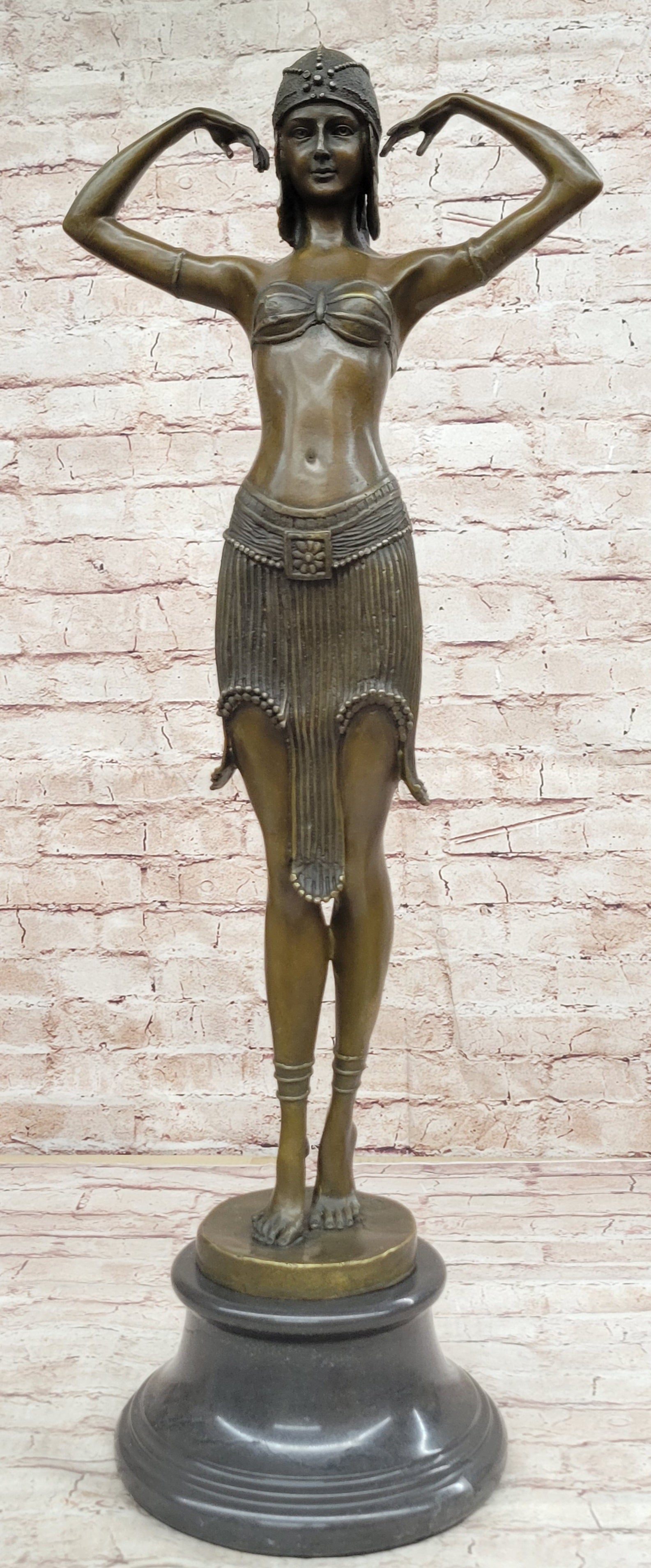 Illusion of Virtue Art Deco Bronze by Demetre Chiparus
