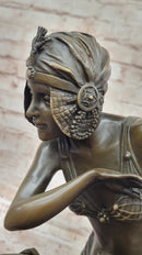 Chiparus Art Deco Bronze Female Dancer 27" x 10.5"