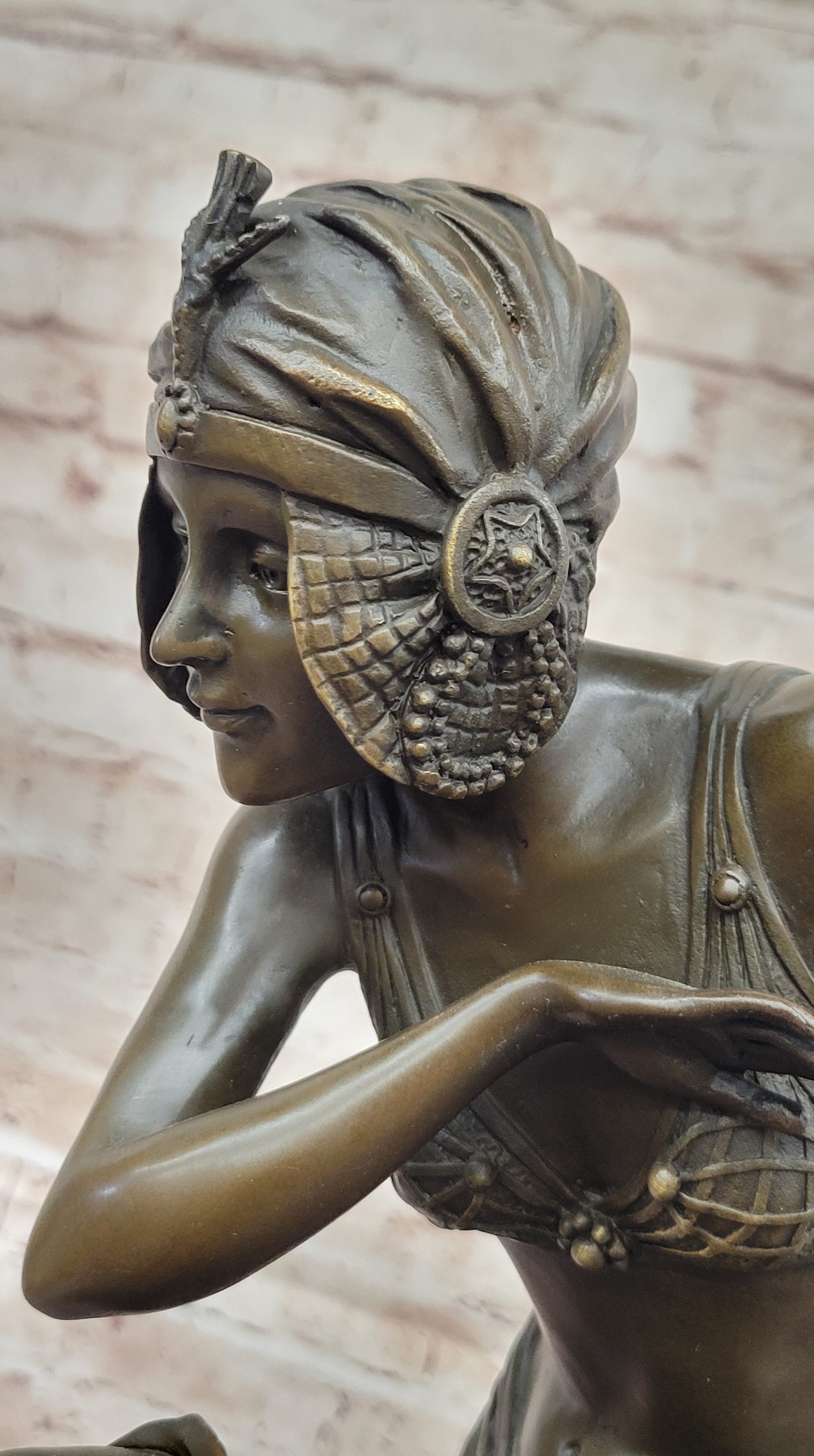 Chiparus Art Deco Bronze Female Dancer 27" x 10.5"