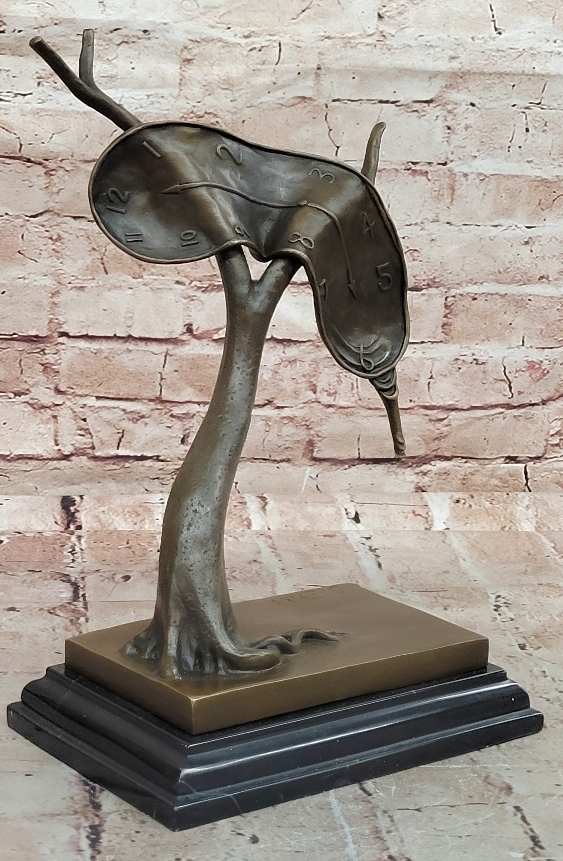 Persistence of Memory Clock Sculpture Signed Salvador Dalí