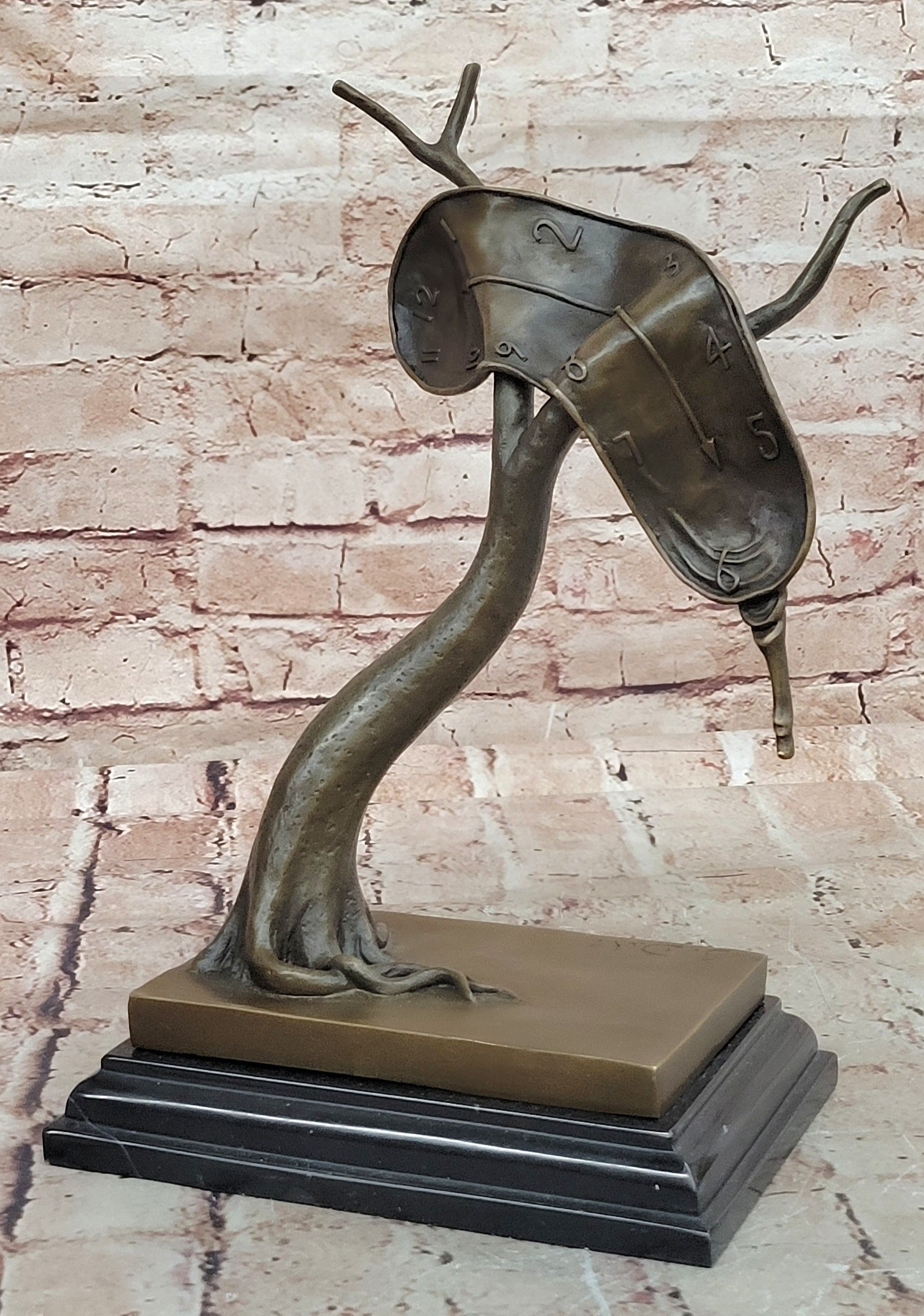 Persistence of Memory Clock Sculpture Signed Salvador Dalí
