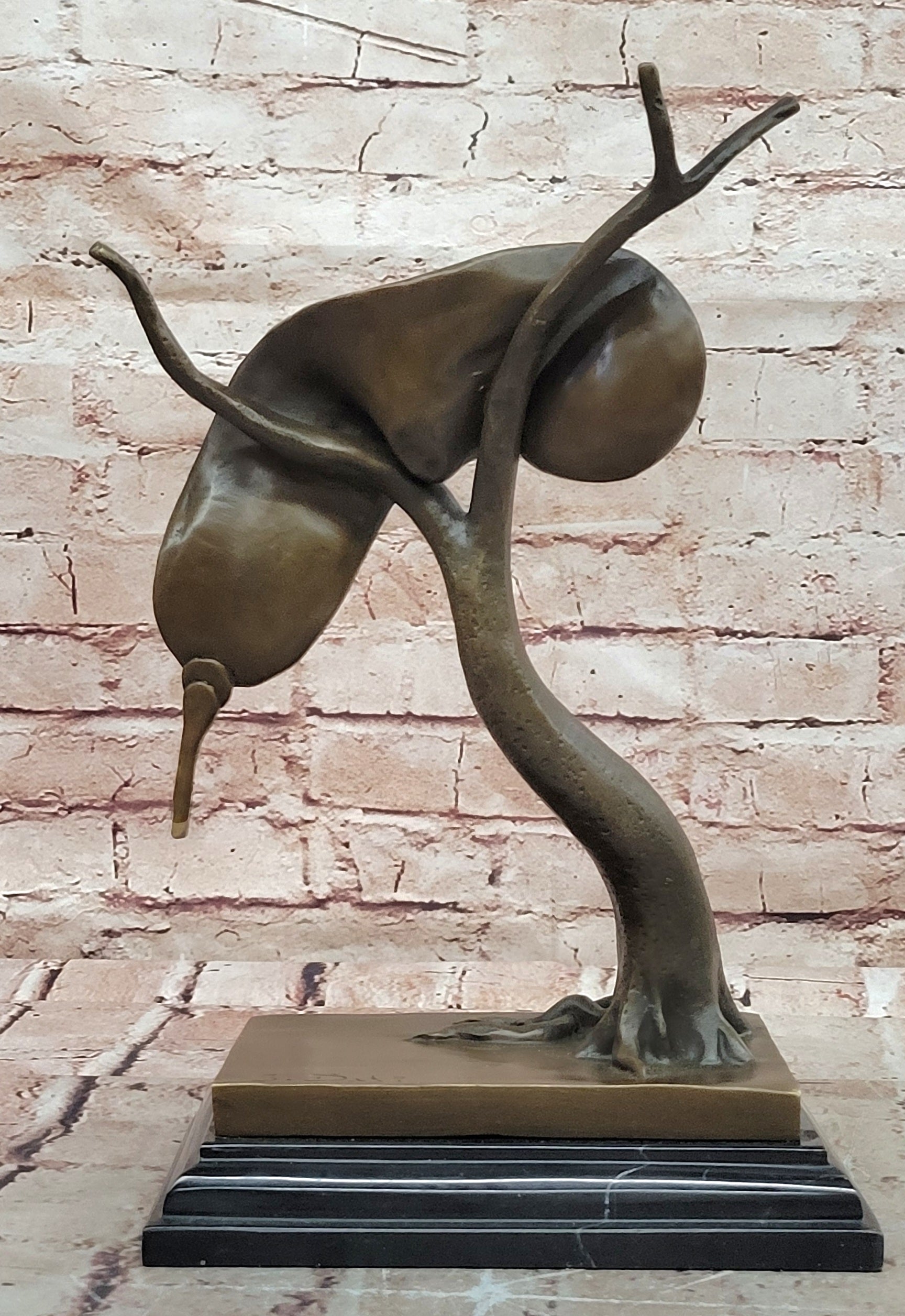 Persistence of Memory Clock Sculpture Signed Salvador Dalí