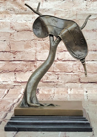 Persistence of Memory Clock Sculpture Signed Salvador Dalí
