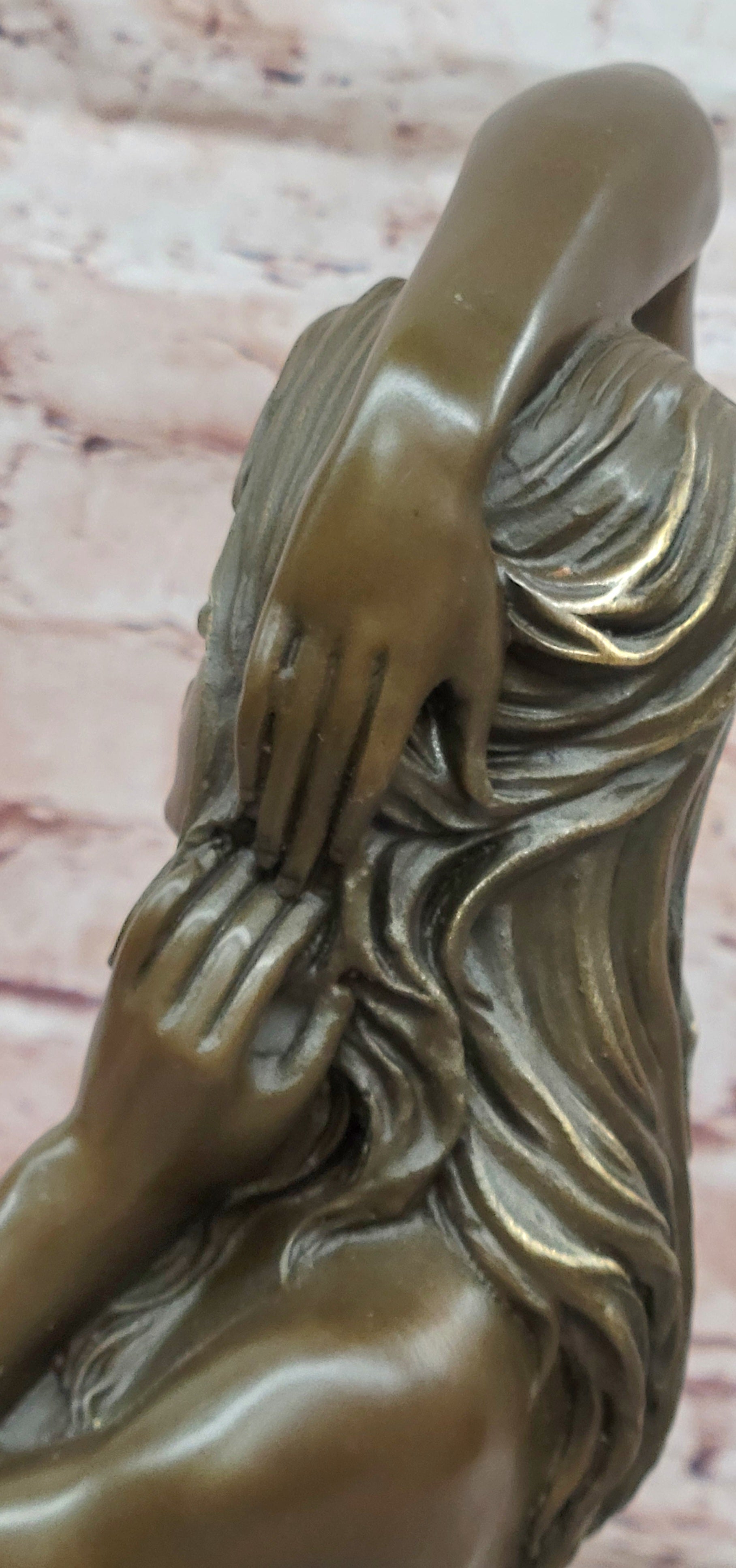 Hot Cast Museum Quality Nude Woman Girl Female Sculpture Lost Wax Method Figurine