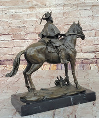 Bronze Explorer on Horseback – Historical Sculpture