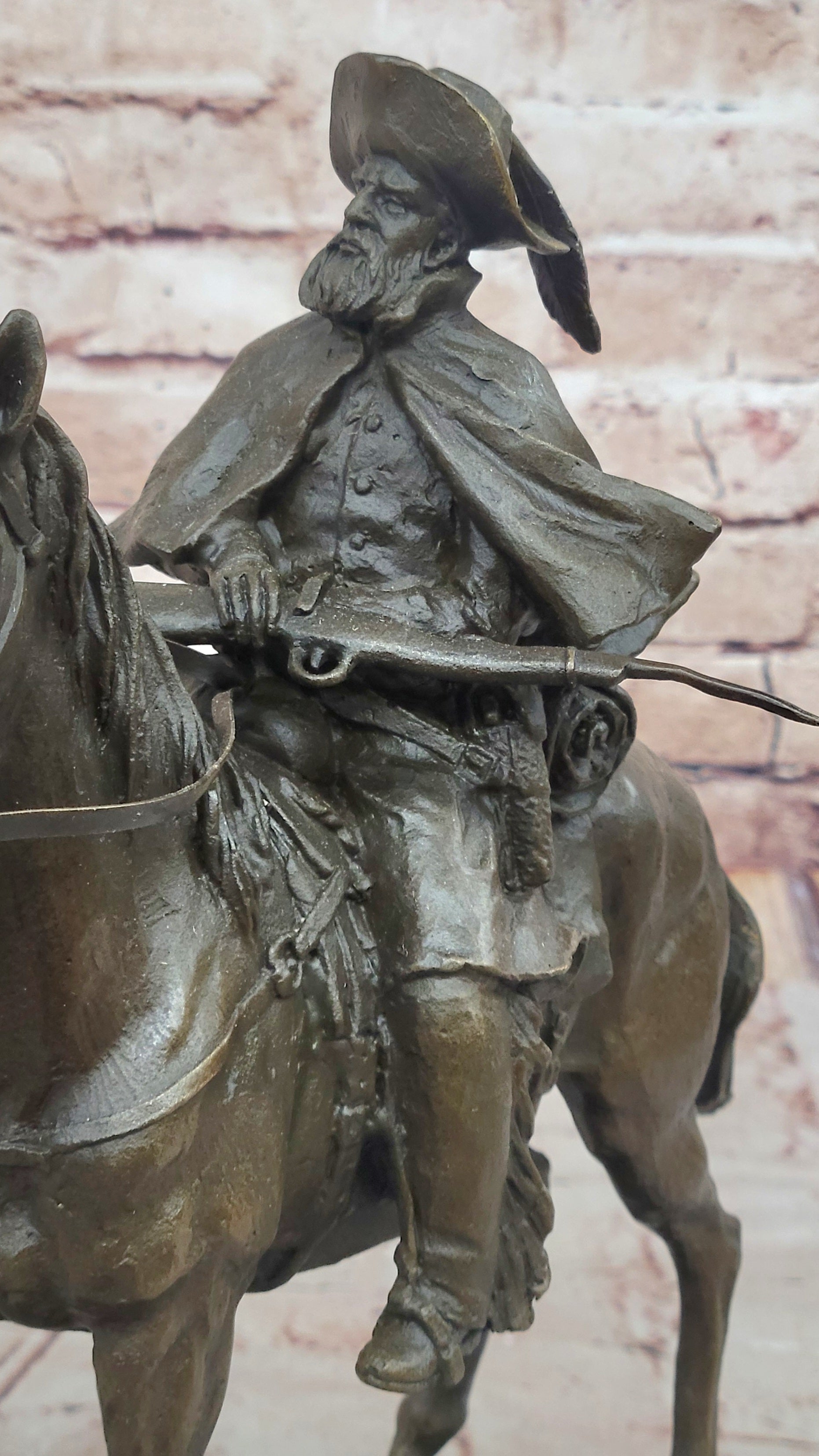 Bronze Explorer on Horseback – Historical Sculpture