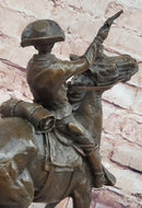 Galloping Cowboy with Revolver – Bronze Western Sculpture Remington