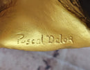 Signed Original Pascal Delor Vintage ''Ballerina Girl'' Bronze Sculpture Figurine