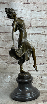 Milo Gypsy Dancer Bronze Sculpture Art Deco Nouveau Lost Wax