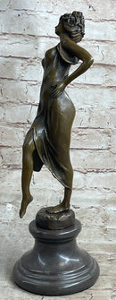 Milo Gypsy Dancer Bronze Sculpture Art Deco Nouveau Lost Wax