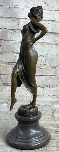 Milo Gypsy Dancer Bronze Sculpture Art Deco Nouveau Lost Wax