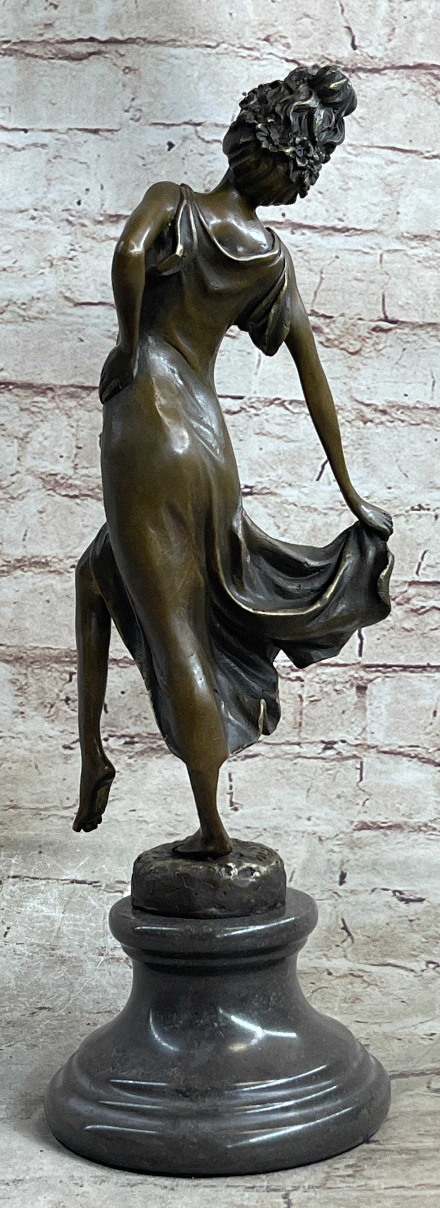 Milo Gypsy Dancer Bronze Sculpture Art Deco Nouveau Lost Wax