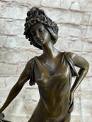 Milo Gypsy Dancer Bronze Sculpture Art Deco Nouveau Lost Wax