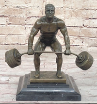Deadlift Powerlifter Bodybuilder Bronze Trophy 8.5" x 11"