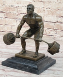 Deadlift Powerlifter Bodybuilder Bronze Trophy 8.5" x 11"