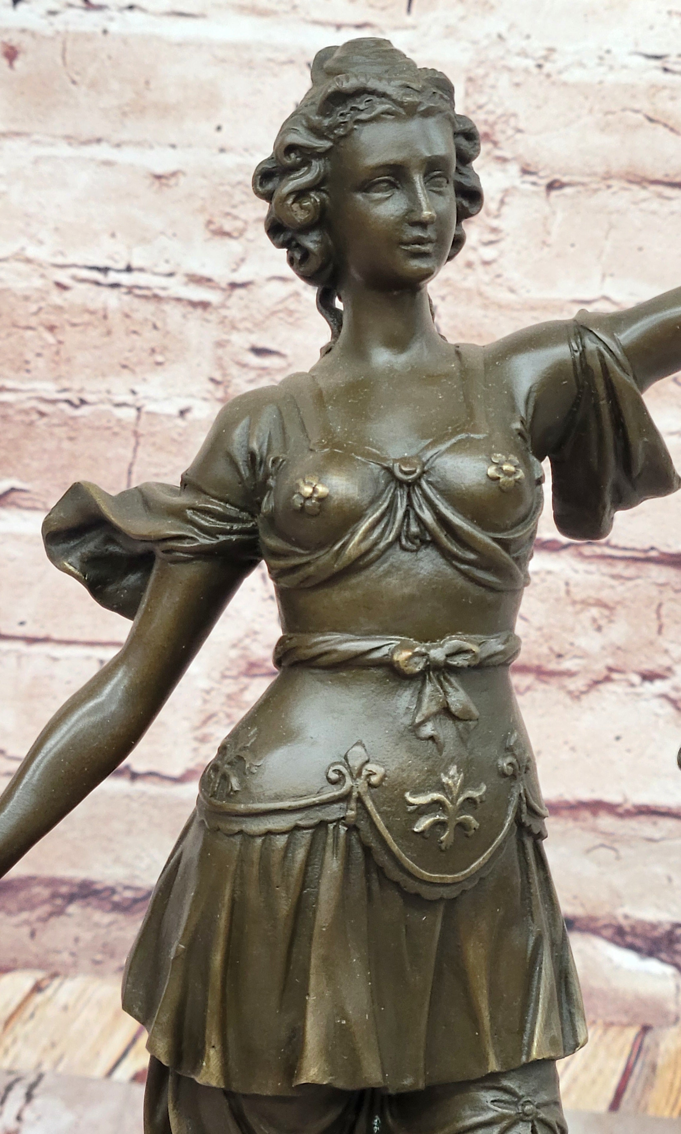 Lady Justice Bronze – Symbol of Law and Fairness on Marble Base