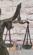 Lady Justice Bronze – Symbol of Law and Fairness on Marble Base