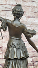 Lady Justice Bronze – Symbol of Law and Fairness on Marble Base
