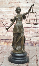 Lady Justice Bronze – Symbol of Law and Fairness on Marble Base