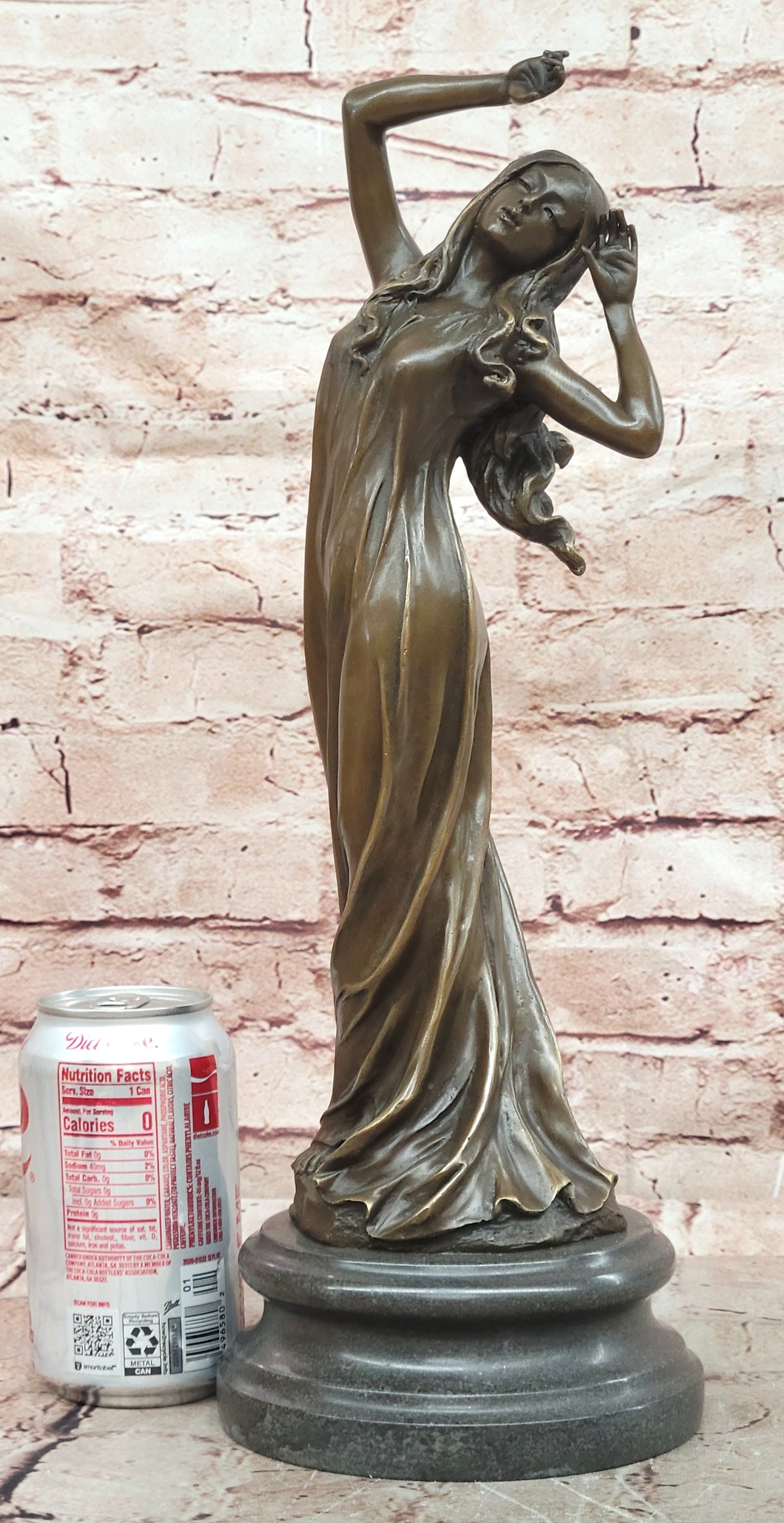 Signed Original Cesaro Mother Nature Genuine Bronze Sculpture Hot Cast