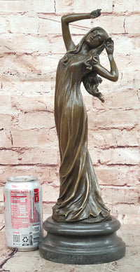 Signed Original Cesaro Mother Nature Genuine Bronze Sculpture Hot Cast