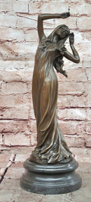 Signed Original Cesaro Mother Nature Genuine Bronze Sculpture Hot Cast