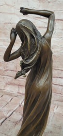 Signed Original Cesaro Mother Nature Genuine Bronze Sculpture Hot Cast
