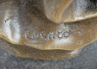 Signed Original Cesaro Mother Nature Genuine Bronze Sculpture Hot Cast