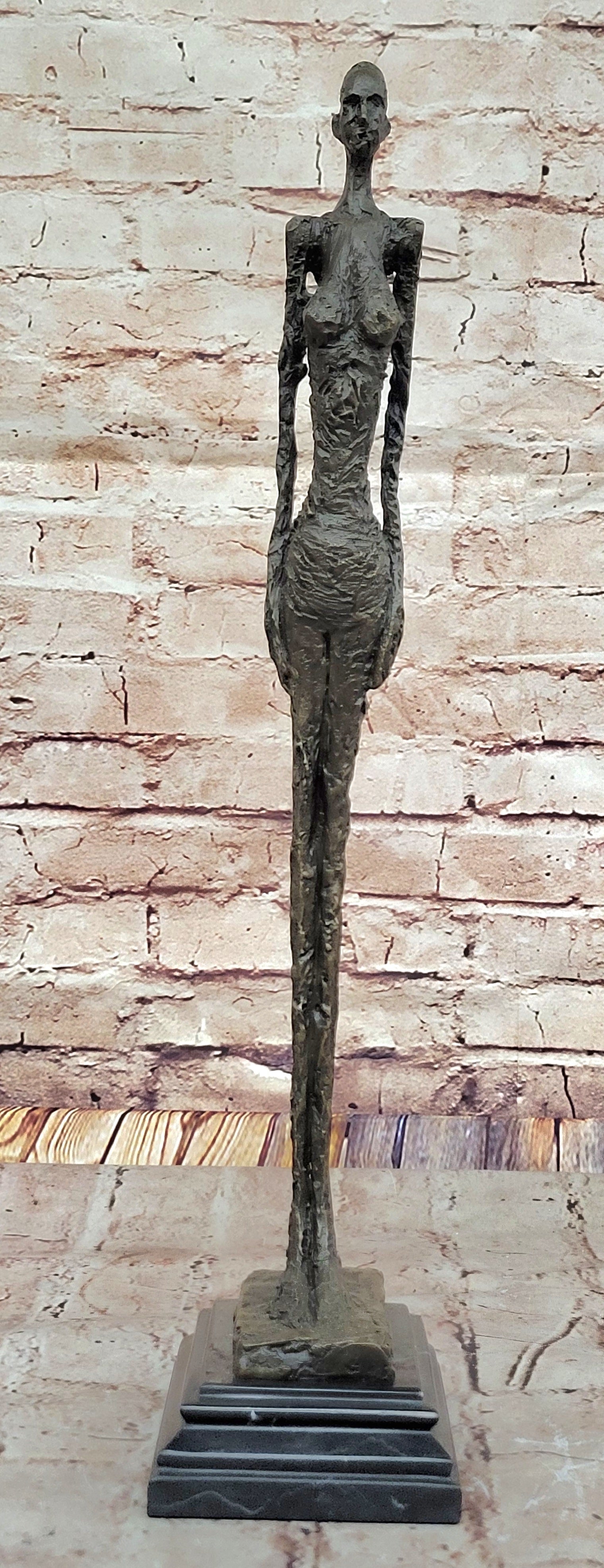 Woman of Venice by Alberto Giacometti - Bronze Sculpture on Marble