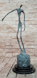 Abstract Modern Male Stick Genuine Bronze Sculpture