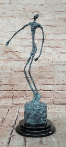 Abstract Modern Male Stick Genuine Bronze Sculpture