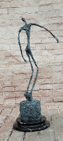 Abstract Modern Male Stick Genuine Bronze Sculpture