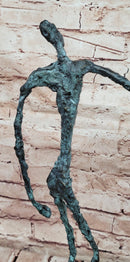 Abstract Modern Male Stick Genuine Bronze Sculpture