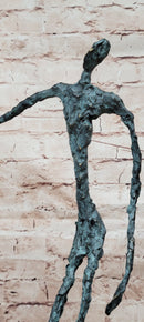 Abstract Modern Male Stick Genuine Bronze Sculpture