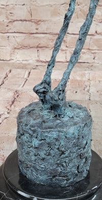 Abstract Modern Male Stick Genuine Bronze Sculpture